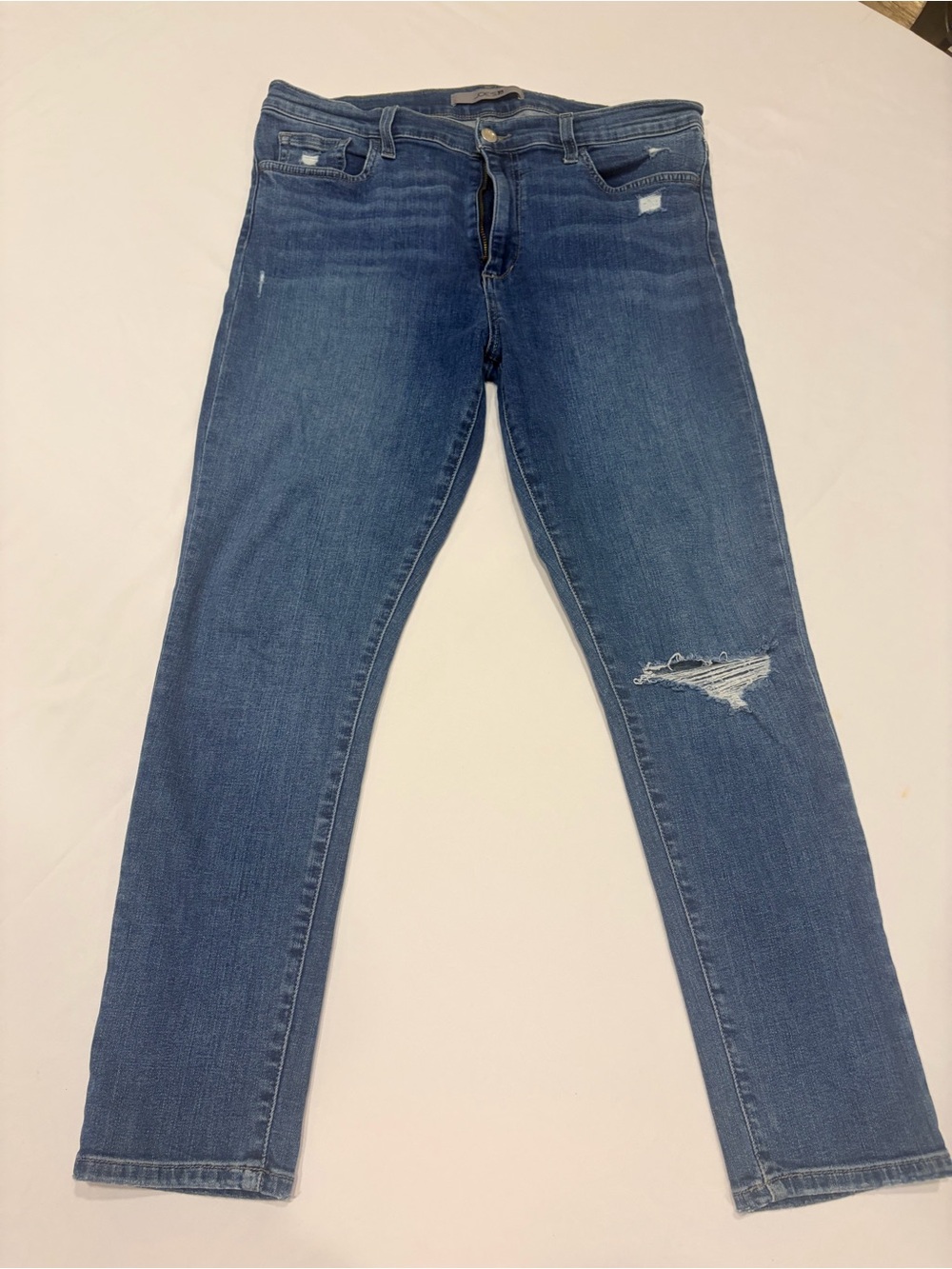 Joe's Jeans High Rise Skinny Crop Denim Blue Jeans Size 32